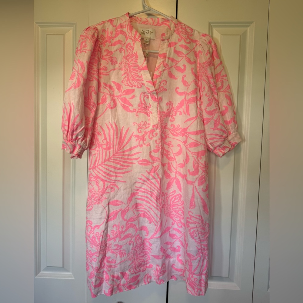 Lilly Pulitzer Pink and White Floral Mini Dress